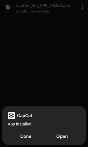 how to open capcut pro apk